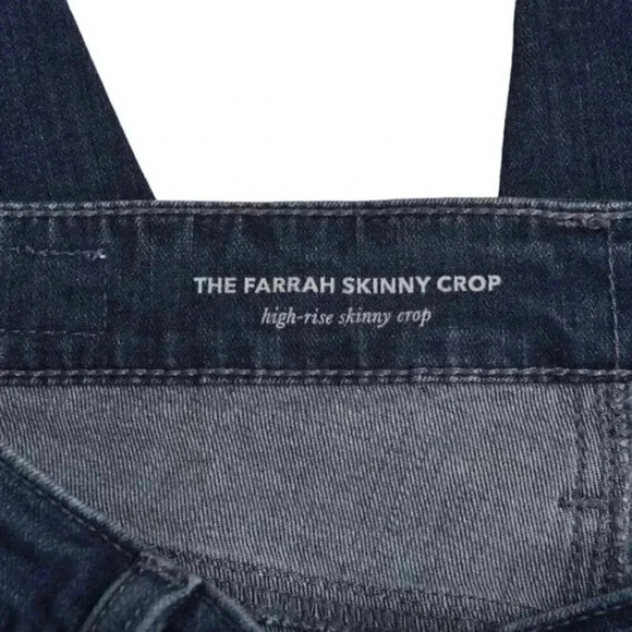 AG Adriano Goldschmied The Farrah  Skinny Crop High Rise Blue Size 27 - Picture 8 of 15